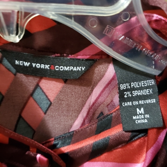 New York & Company Women's Front Tie Blouse - Picture 5 of 6